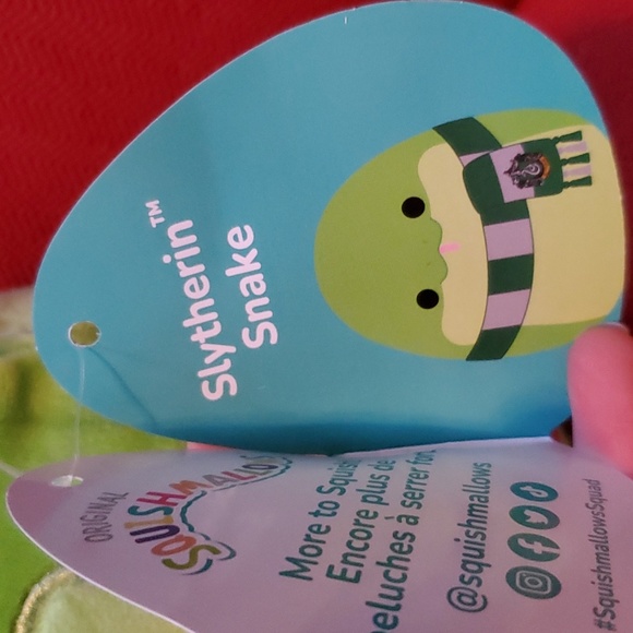 Squishmallows Harry Potter Slytherin Snake 8” NWT - Picture 2 of 3